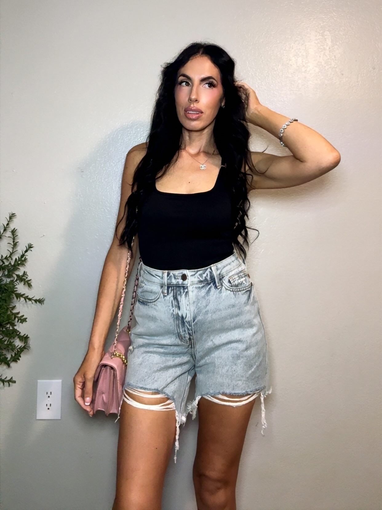 MARY HIGH RISE DENIM SHORTS
