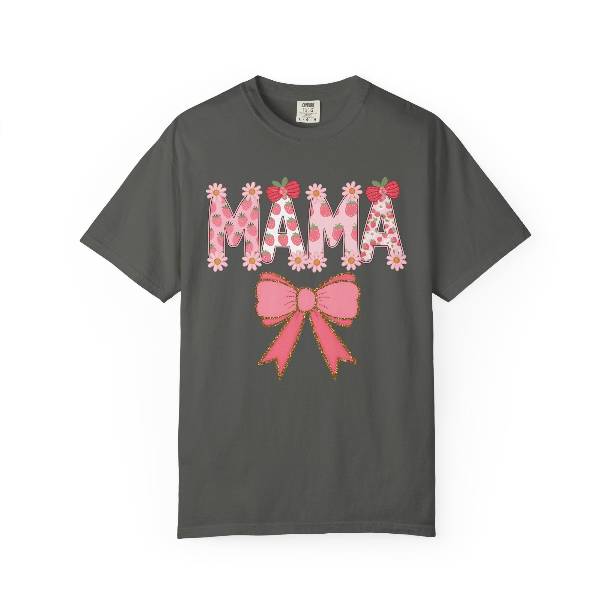 MAMA FLORAL STRAWBERRY BOW GRAPHIC