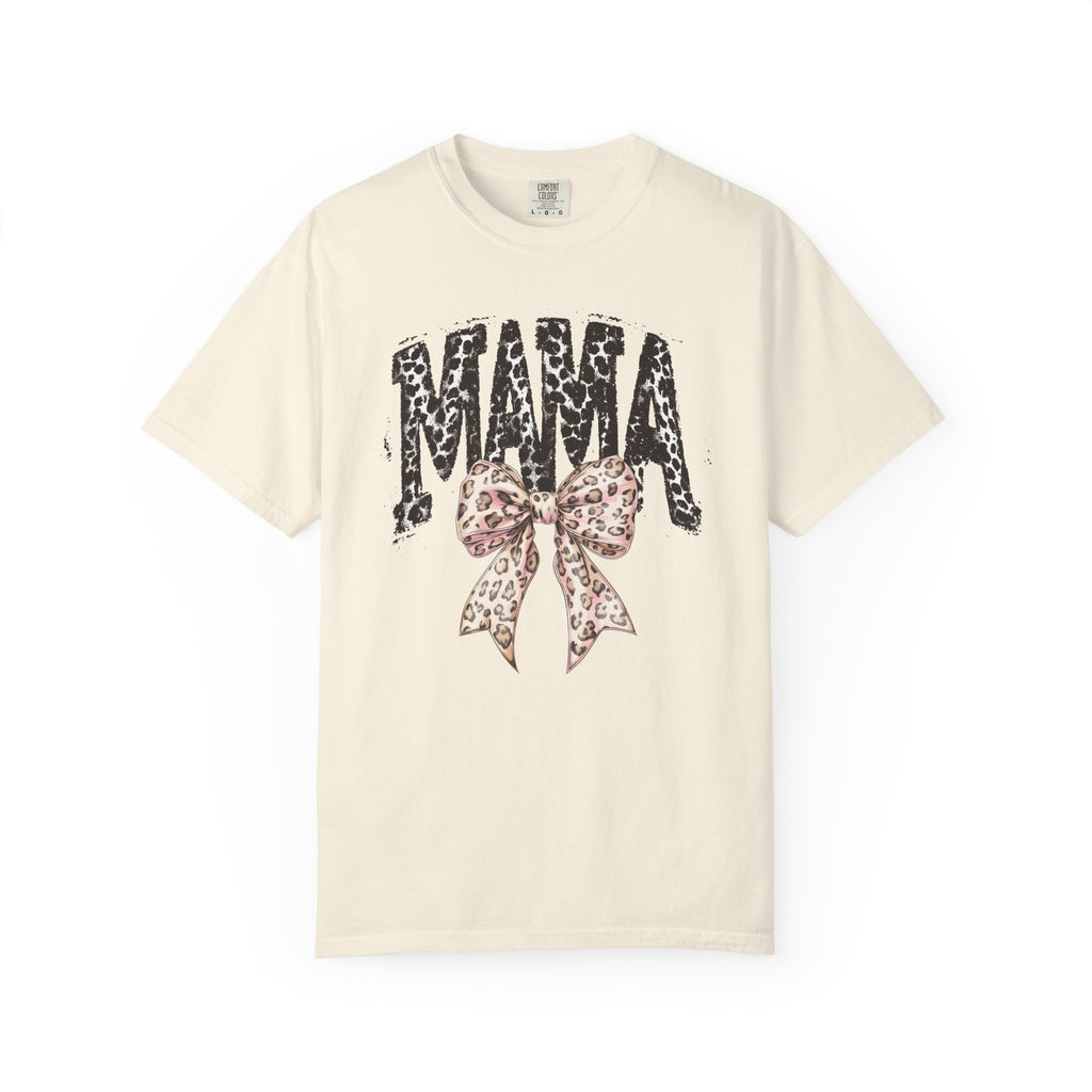MAMA LEOPARD BOW GRAPHIC