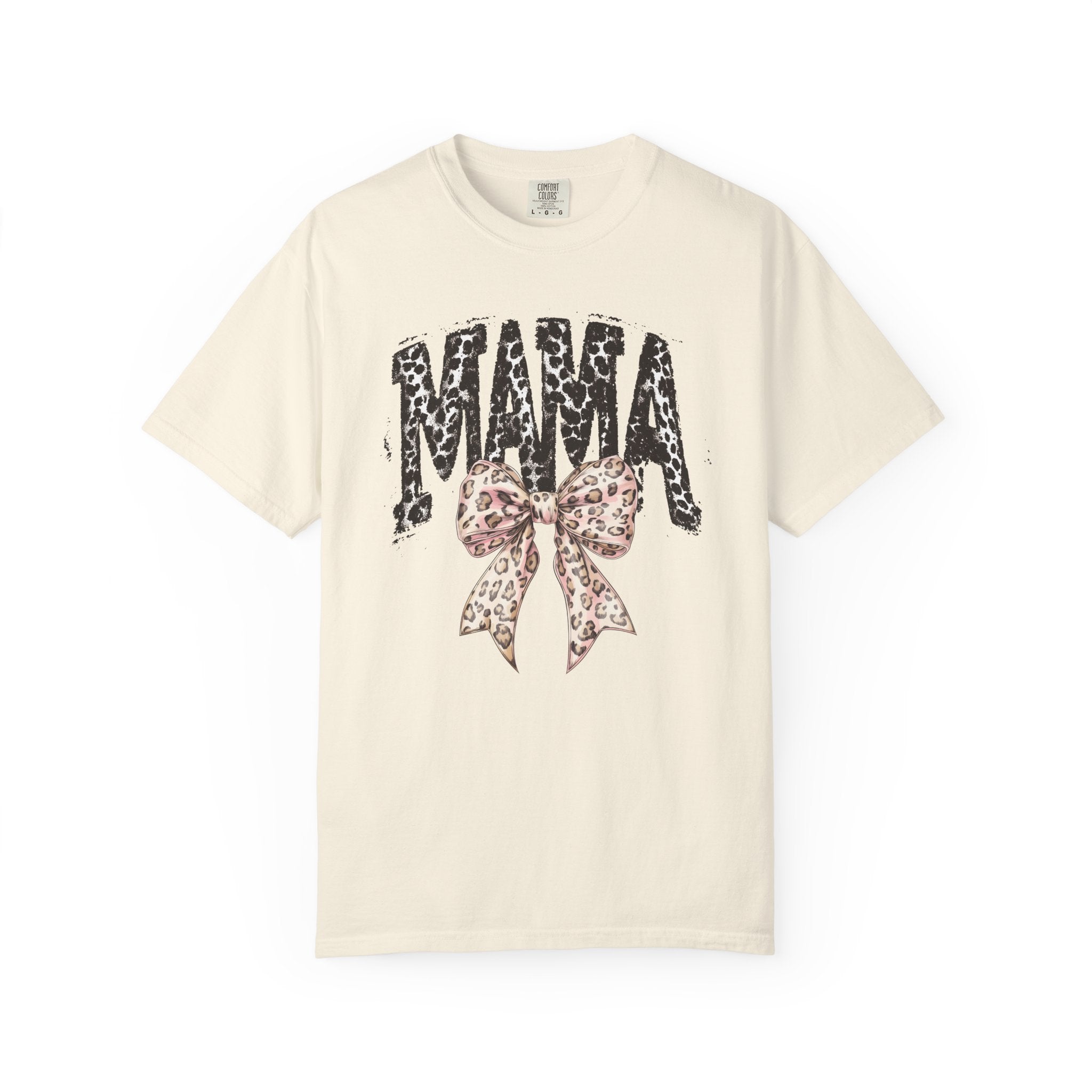MAMA LEOPARD BOW GRAPHIC