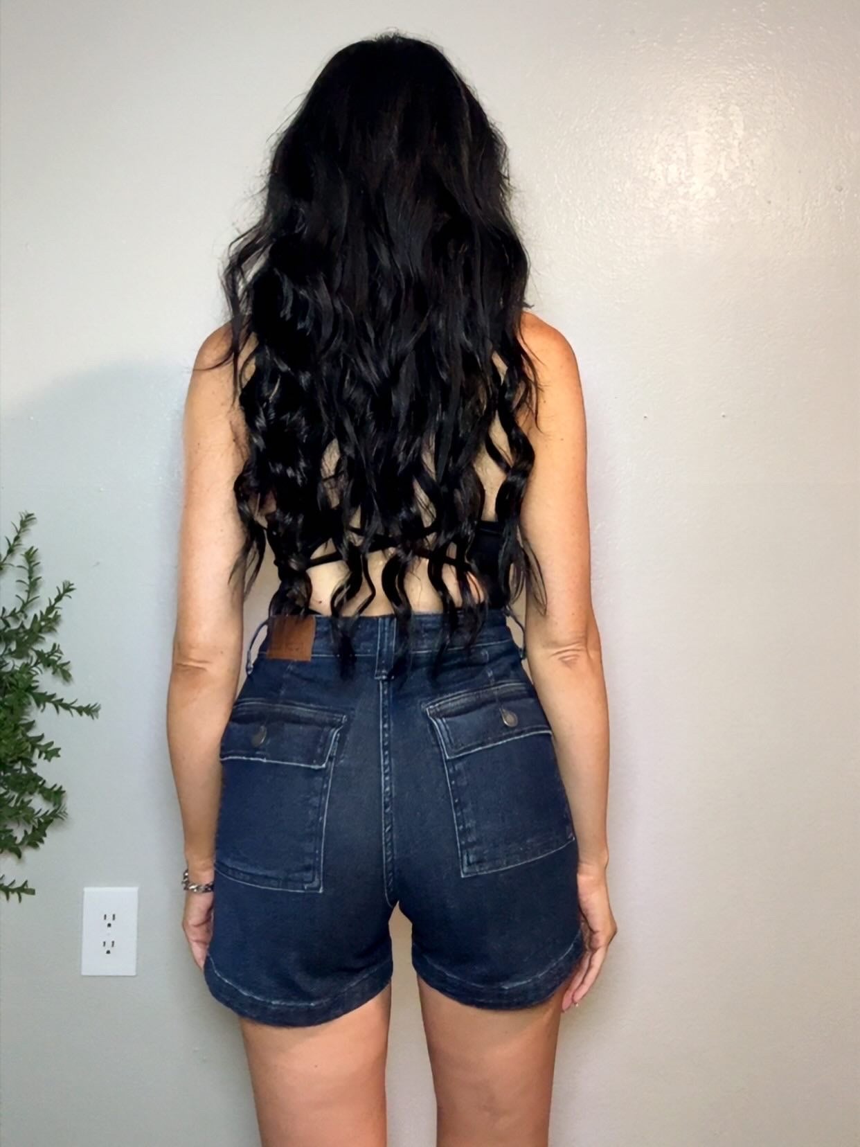 COURTNEY HIGH RISE DENIM SHORTS