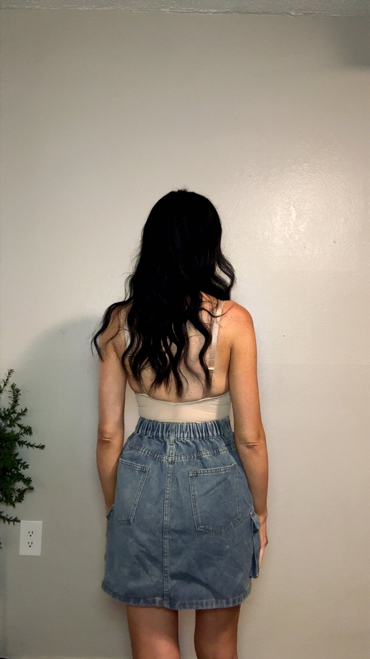 MAGGIE HIGH RISE DENIM SKIRT