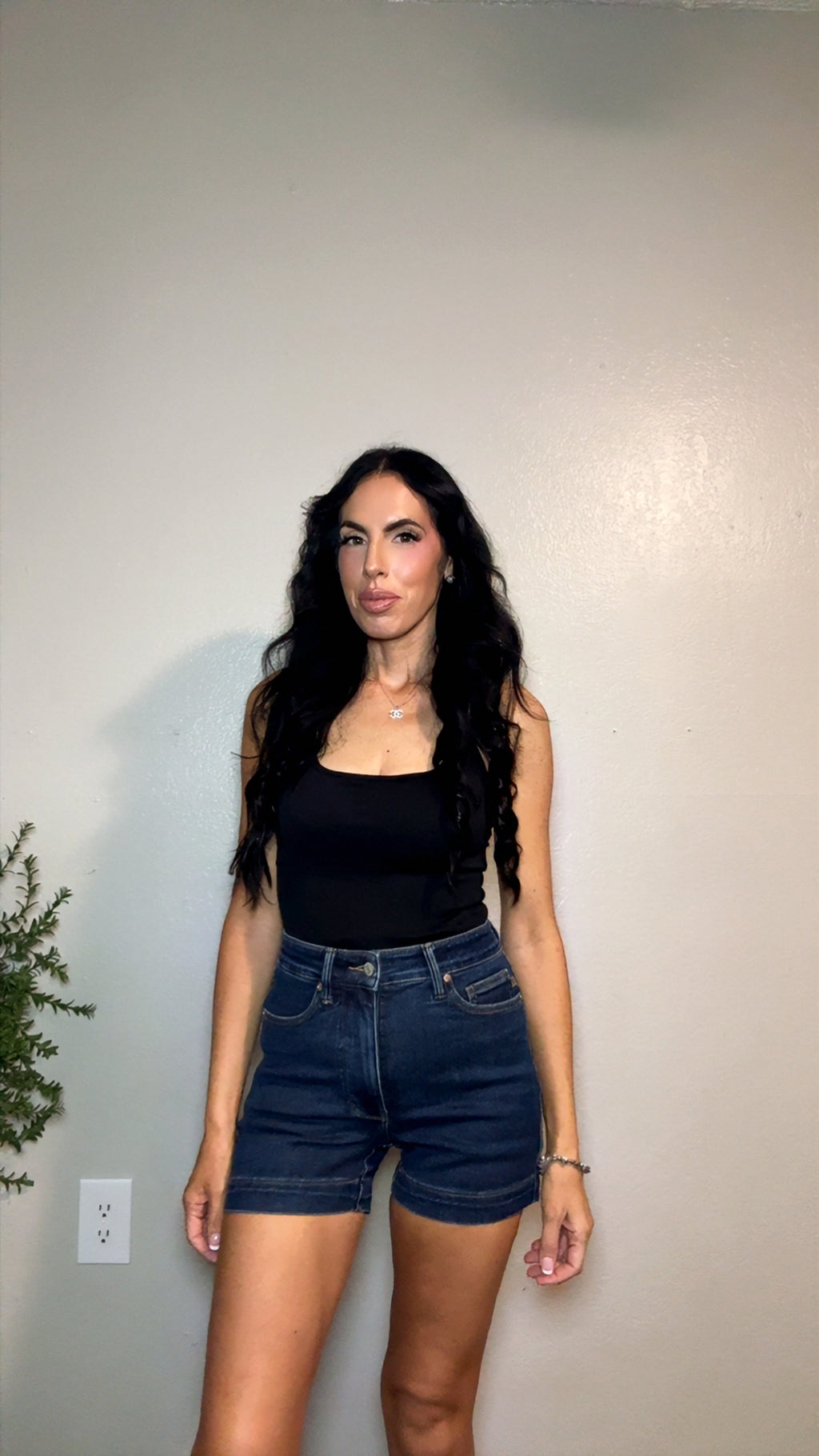 MADDIE HIGH RISE DENIM SHORTS